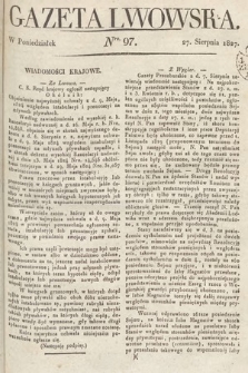 Gazeta Lwowska. 1827, nr 97
