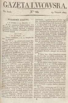 Gazeta Lwowska. 1827, nr 98