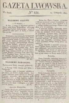 Gazeta Lwowska. 1827, nr 131