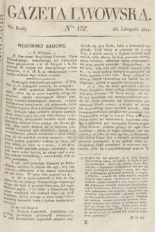 Gazeta Lwowska. 1827, nr 137