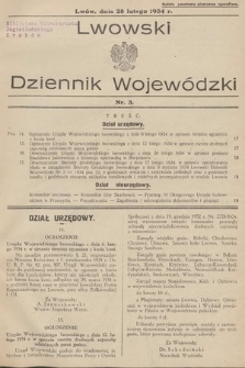 Lwowski Dziennik Wojewódzki. 1934, nr 3