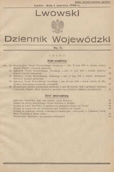 Lwowski Dziennik Wojewódzki. 1934, nr 11