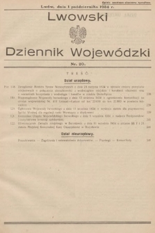 Lwowski Dziennik Wojewódzki. 1934, nr 20