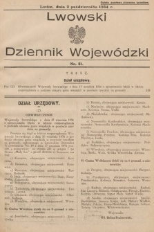 Lwowski Dziennik Wojewódzki. 1934, nr 21