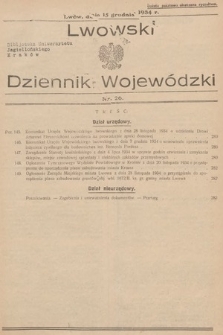 Lwowski Dziennik Wojewódzki. 1934, nr 26