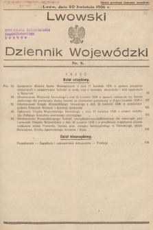 Lwowski Dziennik Wojewódzki. 1936, nr 9