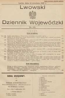 Lwowski Dziennik Wojewódzki. 1937, nr 20