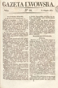 Gazeta Lwowska. 1837, nr 91