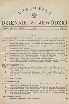Krakowski Dziennik Wojewódzki. 1929, nr 2
