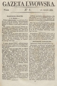 Gazeta Lwowska. 1838, nr 7