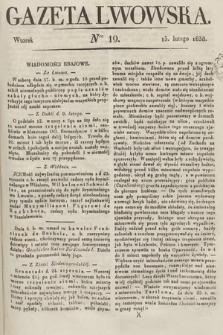 Gazeta Lwowska. 1838, nr 19
