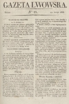 Gazeta Lwowska. 1838, nr 21