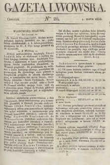Gazeta Lwowska. 1838, nr 26