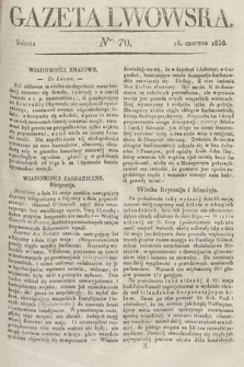 Gazeta Lwowska. 1838, nr 70