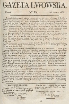 Gazeta Lwowska. 1838, nr 74