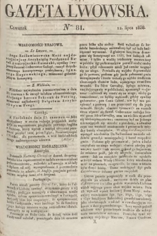 Gazeta Lwowska. 1838, nr 81