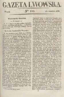 Gazeta Lwowska. 1838, nr 110