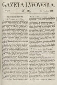 Gazeta Lwowska. 1838, nr 111
