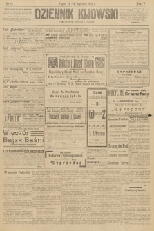 Dziennik Kijowski : pismo polityczne, społeczne i literackie. 1910, nr 13