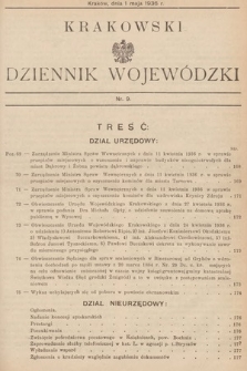 Krakowski Dziennik Wojewódzki. 1936, nr 9