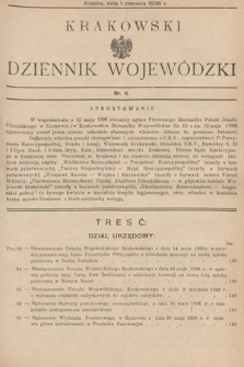 Krakowski Dziennik Wojewódzki. 1936, nr 11