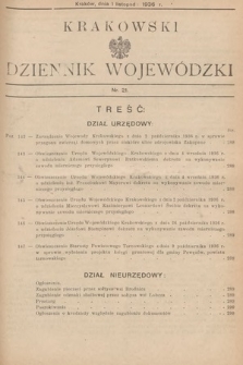 Krakowski Dziennik Wojewódzki. 1936, nr 21