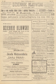 Dziennik Kijowski : pismo polityczne, społeczne i literackie. 1910, nr 333