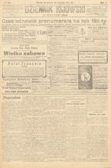 Dziennik Kijowski : pismo polityczne, społeczne i literackie. 1910, nr 341