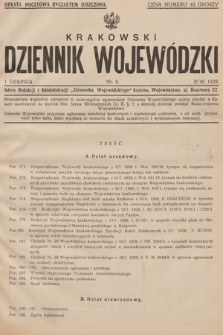 Krakowski Dziennik Wojewódzki. 1928, nr 8