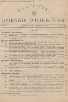 Krakowski Dziennik Wojewódzki. 1928, nr 13