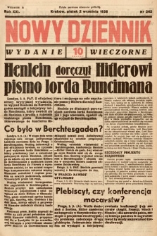 Nowy Dziennik (wydanie wieczorne). 1938, nr 242