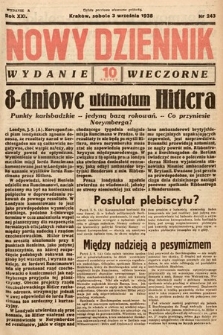 Nowy Dziennik (wydanie wieczorne). 1938, nr 243