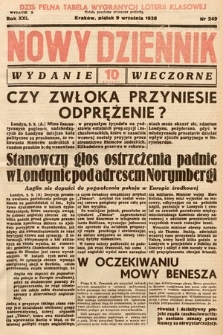 Nowy Dziennik (wydanie wieczorne). 1938, nr 249
