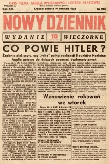 Nowy Dziennik (wydanie wieczorne). 1938, nr 250