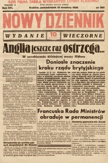 Nowy Dziennik (wydanie wieczorne). 1938, nr 252