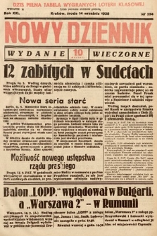 Nowy Dziennik (wydanie wieczorne). 1938, nr 254
