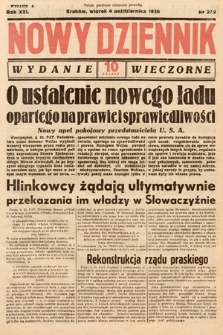 Nowy Dziennik (wydanie wieczorne). 1938, nr 272