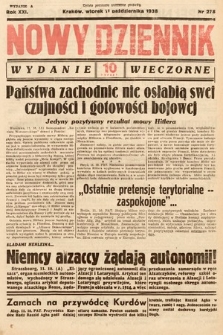Nowy Dziennik (wydanie wieczorne). 1938, nr 278