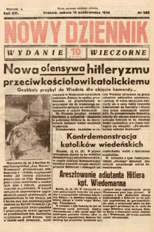 Nowy Dziennik (wydanie wieczorne). 1938, nr 282
