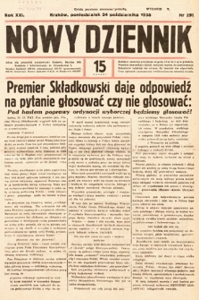 Nowy Dziennik. 1938, nr 291