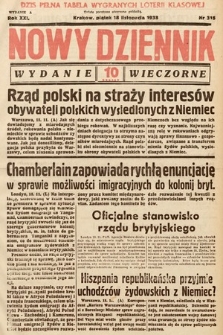 Nowy Dziennik (wydanie wieczorne). 1938, nr 316