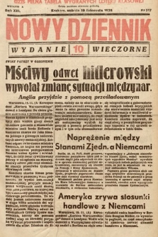 Nowy Dziennik (wydanie wieczorne). 1938, nr 317