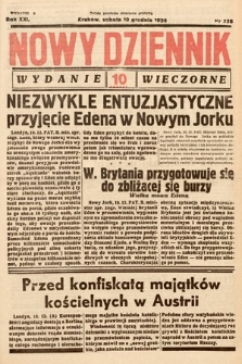 Nowy Dziennik (wydanie wieczorne). 1938, nr 338