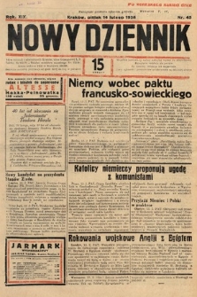 Nowy Dziennik. 1936, nr 45