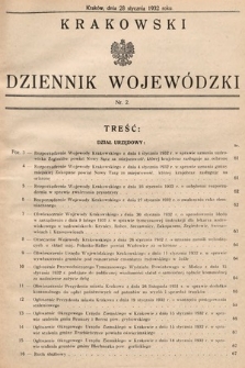 Krakowski Dziennik Wojewódzki. 1932, nr 2