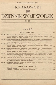 Krakowski Dziennik Wojewódzki. 1947, nr 25
