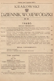 Krakowski Dziennik Wojewódzki. 1947, nr 29