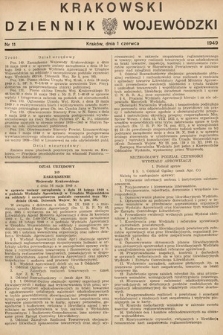 Krakowski Dziennik Wojewódzki. 1949, nr 11