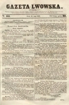 Gazeta Lwowska. 1850, nr 111