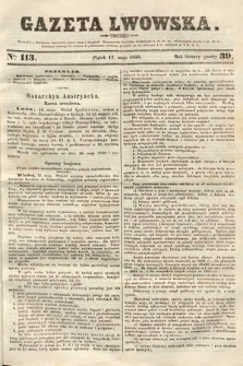 Gazeta Lwowska. 1850, nr 113